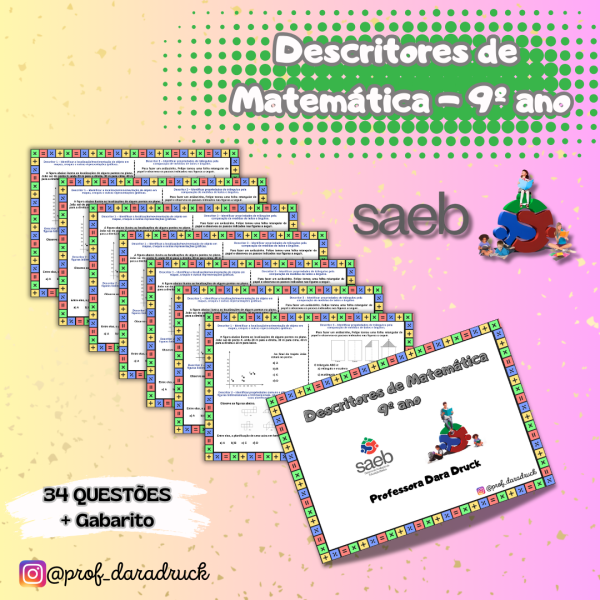 SAEB: Descritores de Matemática – 9º ano. – Prof. Dara Druck