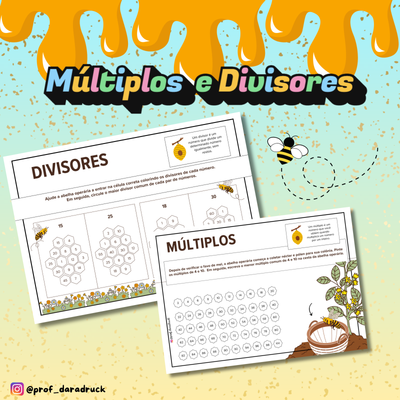 Abelhas: múltiplos e divisores.