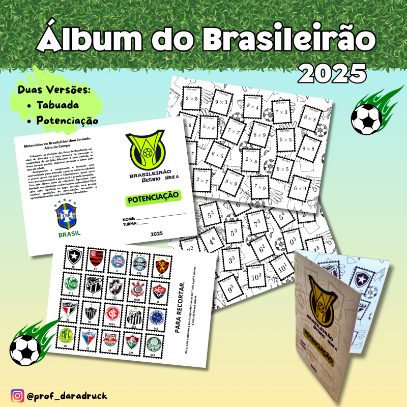 Álbum do BRASILEIRÃO 2025 (POTENCIAÇÃO)