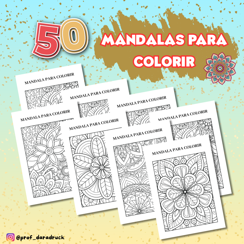 50 MANDALAS PARA COLORIR
